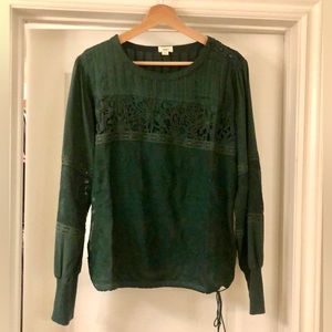 Anthropologie Tiny Green Lace too